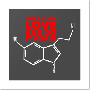 Live laugh love and do it again. Serotonin Posters and Art